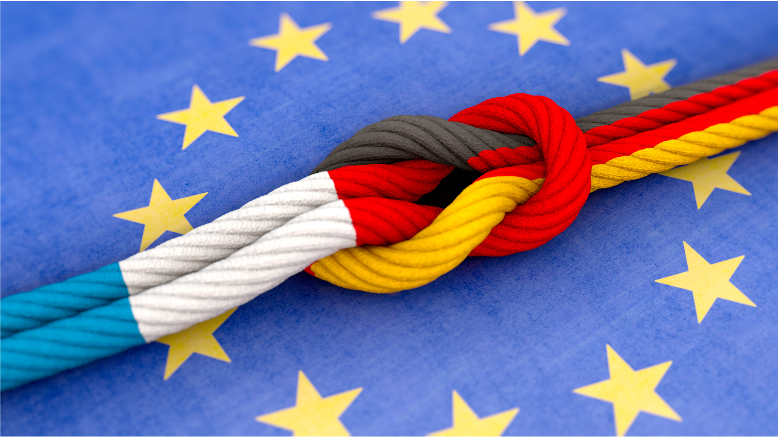 Frankreich und Deutschland verbunden. / Quelle: Fotograf: bluedesign | AdobeStock 258867338 Frankreich und Deutschland verbunden.